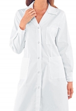 Camice Donna Antiacido colore BIANCO – laboratorio – chimico – medico – farmaceutico – sanitario - ISACCO