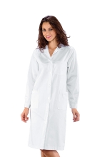 Camice Donna Amburgo Bianco – 100% Cotone – medicale – estetico – sanitario – alimentare – ISACCO