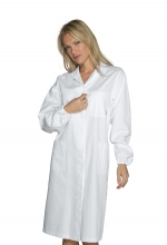 Camice Donna Antinfortunistico da lavoro 100% cotone – colore Bianco – ISACCO