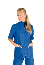 Casacca Donna Samarcanda – colore AZZURRO – Mezza Manica – 100% Cotone – sanitario – medicale – ISACCO