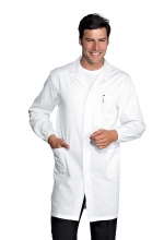 Camice Uomo Antiacido Cm 100 - colore BIANCO – laboratorio – chimico – medico – farmaceutico – sanitario – ISACCO