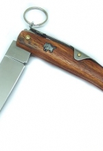 Coltello Virginia VI7081 legno manico soggetto caccia