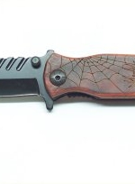 Coltello Virginia ragno legno manico VI3470 spider man