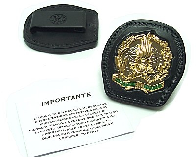 Portafogli Placche Porta placca Vega con placca Guardia di Finanza